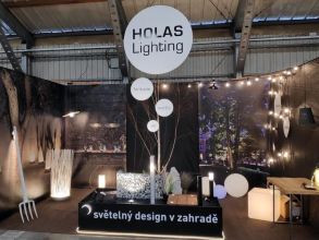 Interiérové a venkovní osvětlení HOLAS Lighting - stánek na výstavě FOR GASTRO A HOTEL 